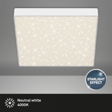 Briloner 7078-416 - Iluminação de teto LED STAR SKY LED/21W/230V 4000K 28x28 cm branco