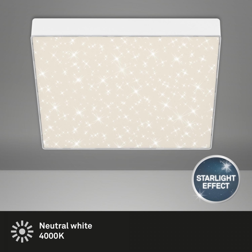 Briloner 7078-416 - Iluminação de teto LED STAR SKY LED/21W/230V 4000K 28x28 cm branco