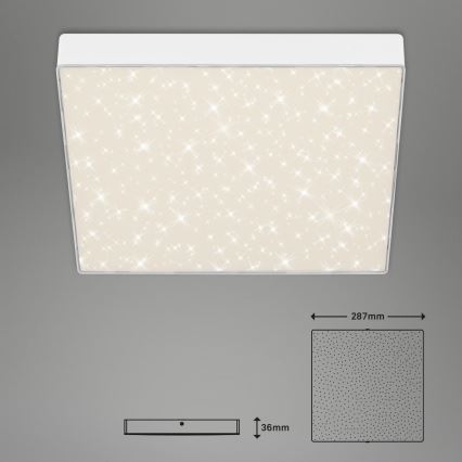 Briloner 7078-416 - Iluminação de teto LED STAR SKY LED/21W/230V 4000K 28x28 cm branco
