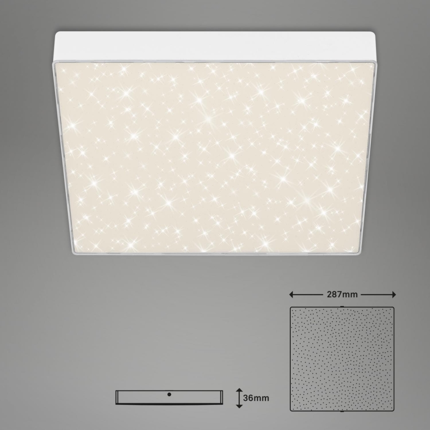 Briloner 7078-416 - Iluminação de teto LED STAR SKY LED/21W/230V 4000K 28x28 cm branco