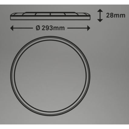 Briloner 7079-015 - Iluminação de teto LED com regulação SLIM LED/18W/230V 2700-6500K + controlo remoto
