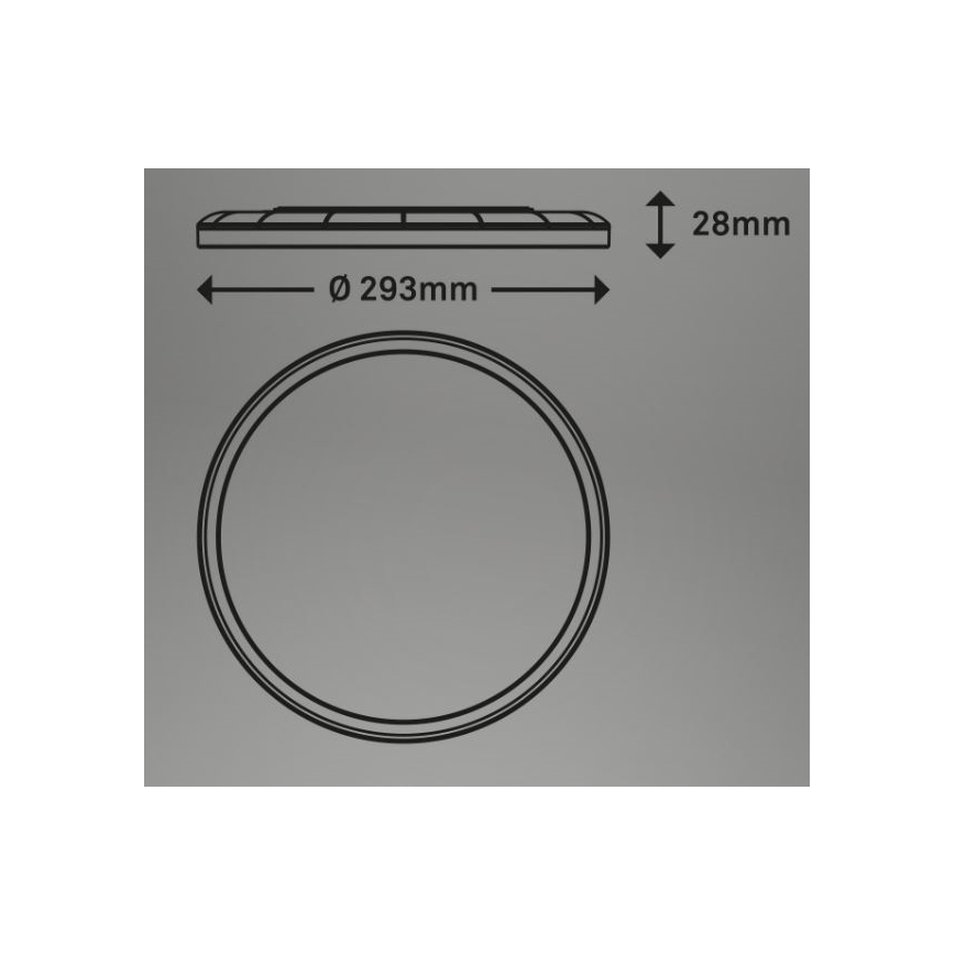 Briloner 7079-015 - Iluminação de teto LED com regulação SLIM LED/18W/230V 2700-6500K + controlo remoto