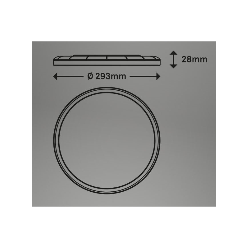 Briloner 7079-016 - Iluminação de teto LED com regulação SLIM LED/18W/230V 2700-6500K + controlo remoto