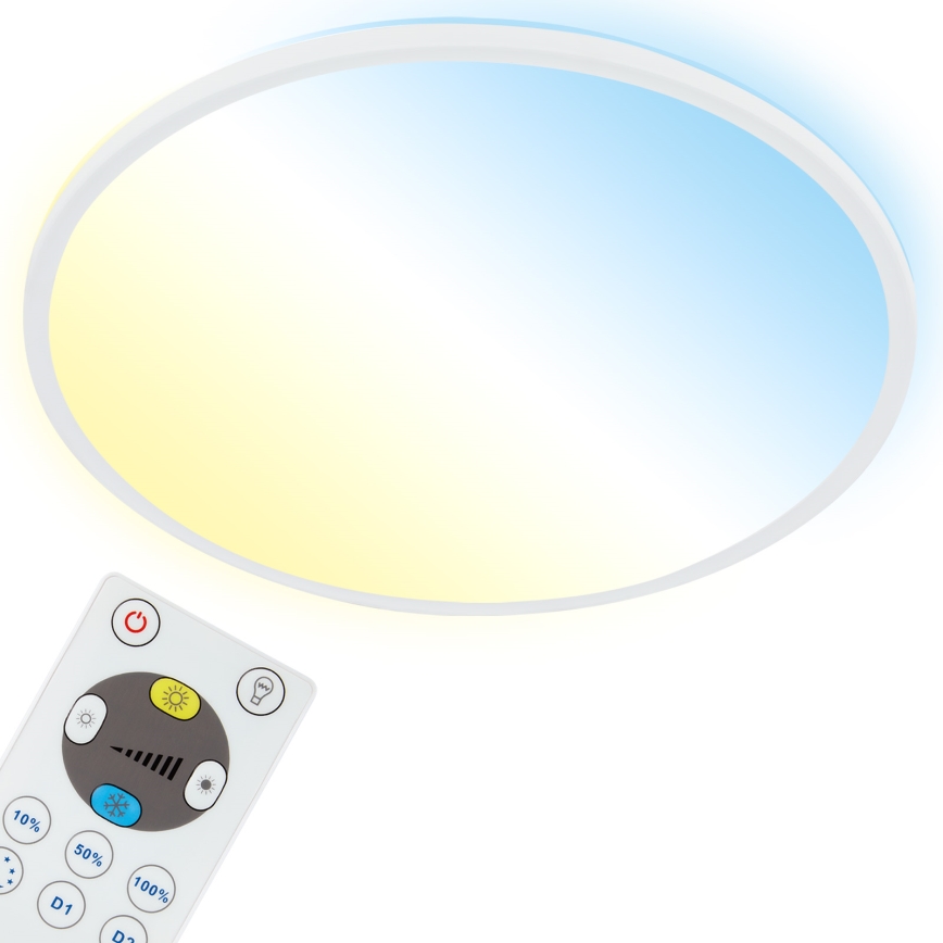 Briloner 7080-016 - Iluminação de teto LED com regulação SLIM LED/22W/230V 2700-6500K + controlo remoto
