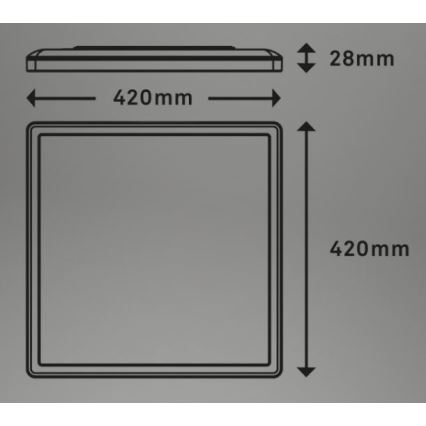 Briloner 7082-016 - Iluminação de teto LED com regulação SLIM LED/22W/230V 2700-6500K + controlo remoto