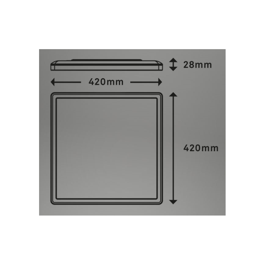 Briloner 7082-016 - Iluminação de teto LED com regulação SLIM LED/22W/230V 2700-6500K + controlo remoto
