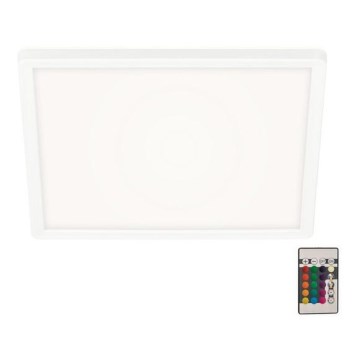 Briloner 7091-416 - Iluminação de teto LED RGBW com regulação SLIM LED/22W/230V + controlo remoto