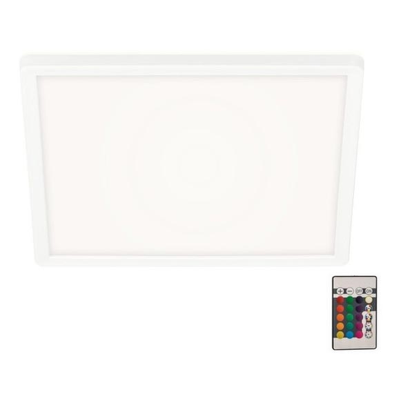 Briloner 7091-416 - Iluminação de teto LED RGBW com regulação SLIM LED/22W/230V + controlo remoto