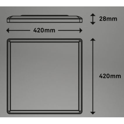 Briloner 7091-416 - Iluminação de teto LED RGBW com regulação SLIM LED/22W/230V + controlo remoto