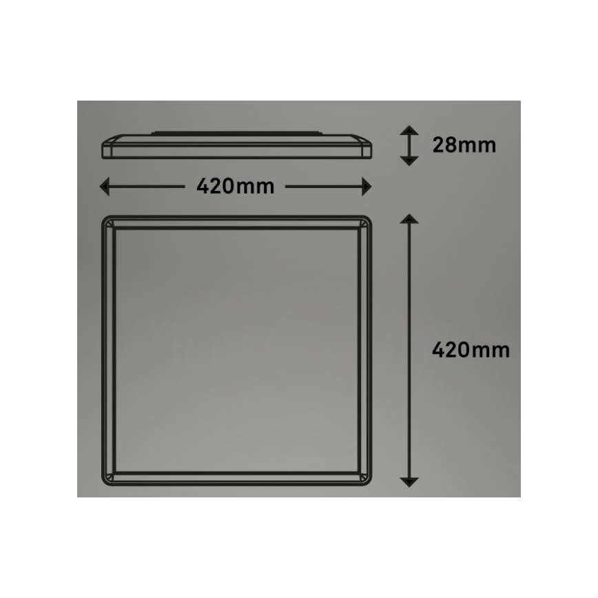 Briloner 7091-416 - Iluminação de teto LED RGBW com regulação SLIM LED/22W/230V + controlo remoto