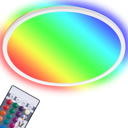 Briloner 7092-416 - Iluminação de teto RGBW com regulação SLIM LED/15W/230V + controlo remoto