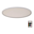 Briloner 7094-416 - Iluminação de teto LED RGBW com regulação SLIM LED/22W/230V + controlo remoto