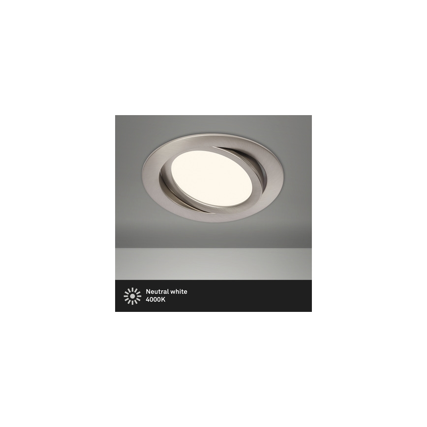 Briloner 7116-412 - Foco de encastrar de casa de banho LED FLAT IN LED/9W/230V IP23