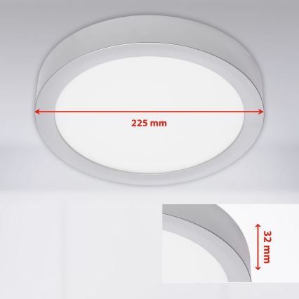 Briloner 7117-014 - Iluminação de teto LED FIRE LED/16,5W/230V 3000K