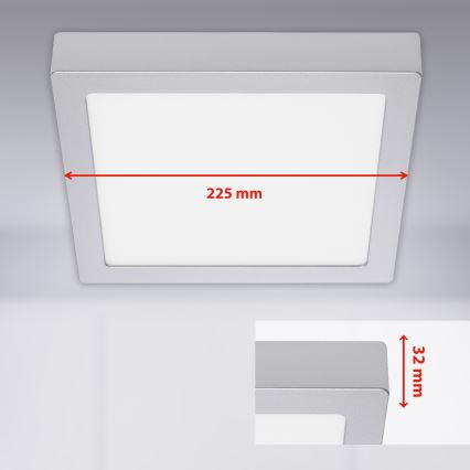 Briloner 7118-414 - Iluminação de teto LED FIRE LED/16,5W/230V 4000K