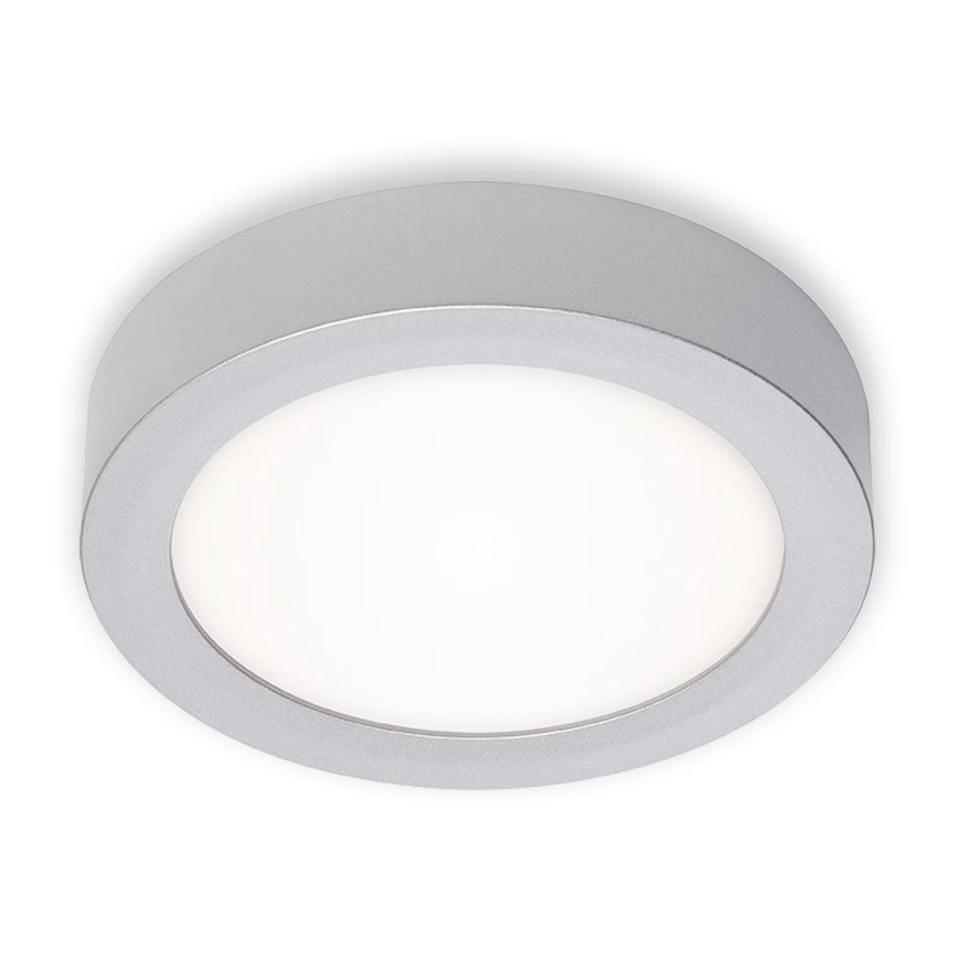 Briloner 7122-014 - Candeeiro de tecto LED FIRE LED/11W/230V 3000K Ø 17 cm prateado