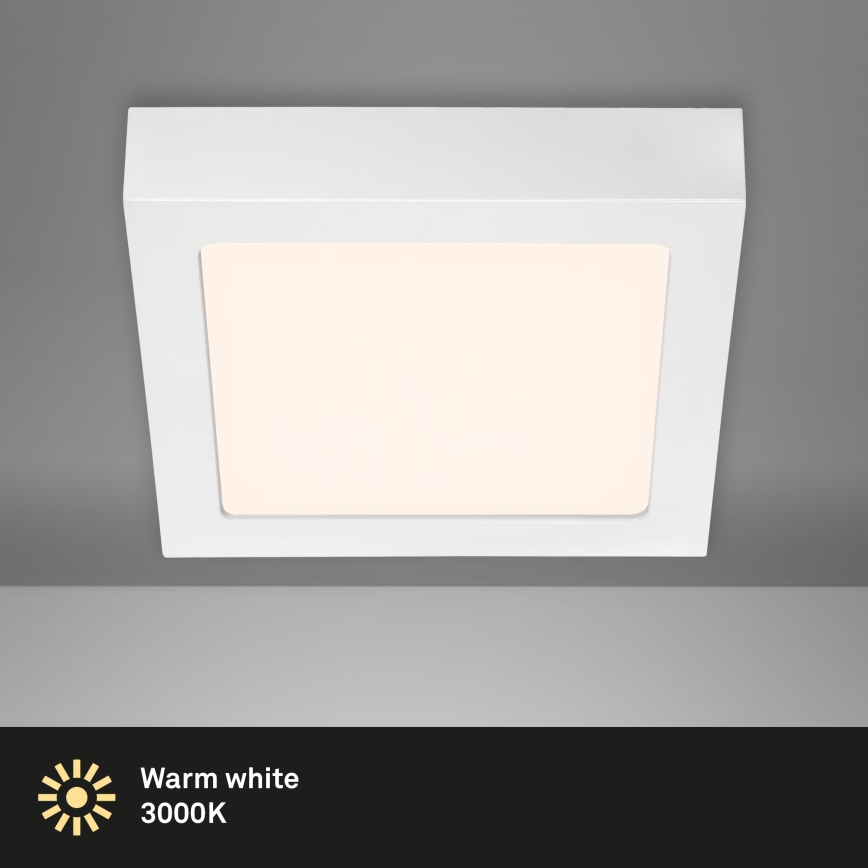 Briloner 7123-016 - Candeeiro de Tecto LED FIRE LED/12W/230V 3000K 17x17 cm branco