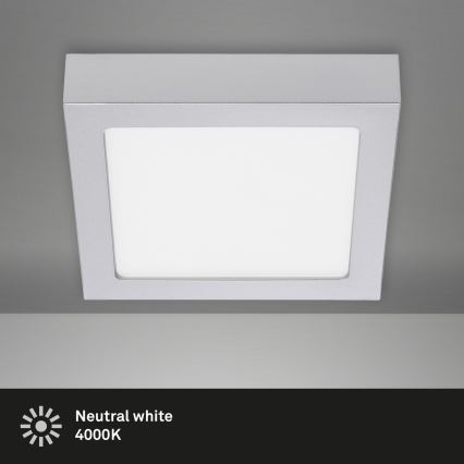 Briloner 7123-414 - Iluminação de teto LED FIRE LED/12W/230V prateado