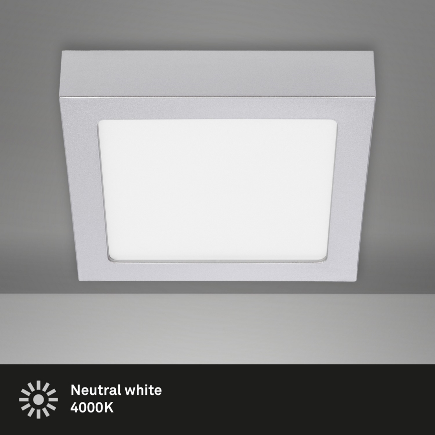 Briloner 7123-414 - Iluminação de teto LED FIRE LED/12W/230V prateado