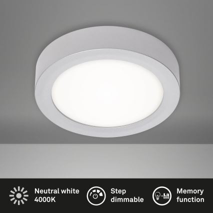 Briloner 7124-414 - Iluminação de teto LED com regulação FIRE LED/12W/230V 4000K