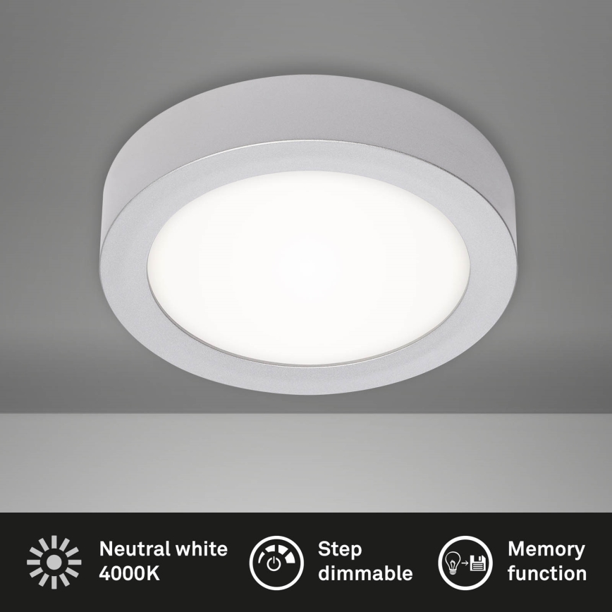 Briloner 7124-414 - Iluminação de teto LED com regulação FIRE LED/12W/230V 4000K
