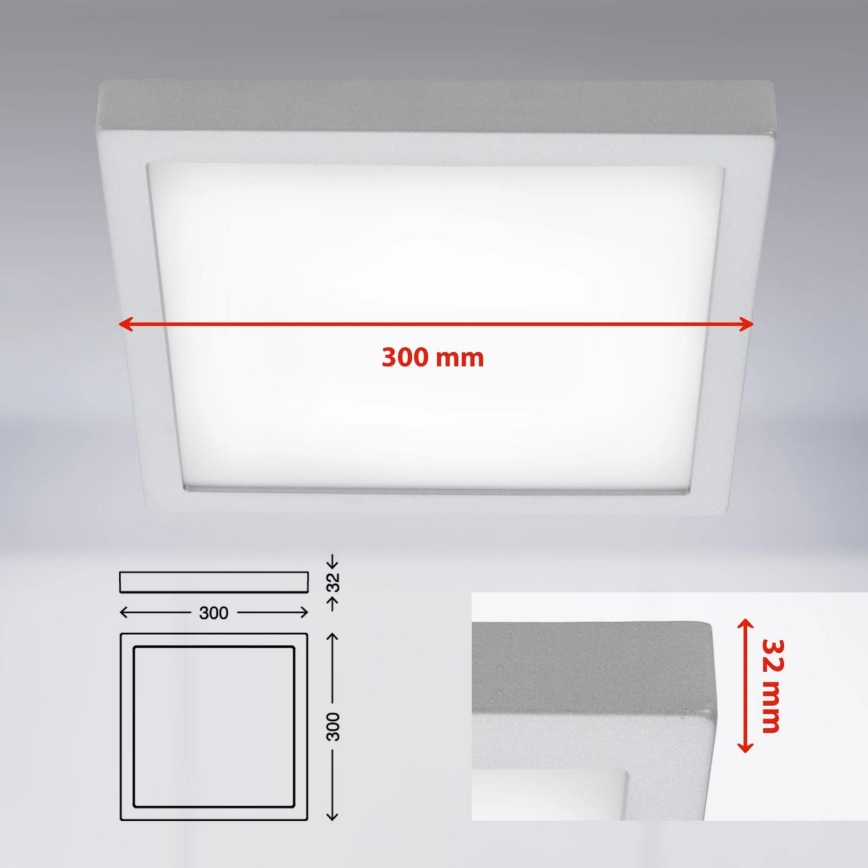 Briloner 7142-414 - Iluminação de teto LED FIRE LED/21W/230V 4000K