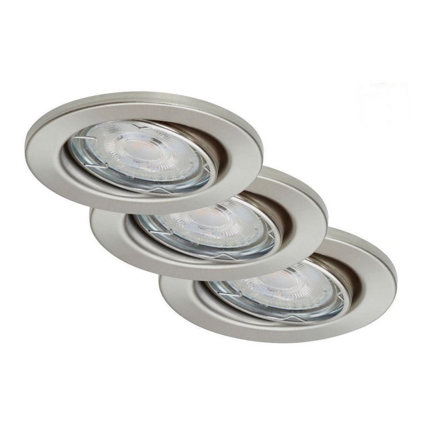 Briloner 7148-032 - CONJUNTO 3xIluminação de casa de banho LED com regulação 1xGU10/5W/230V IP23