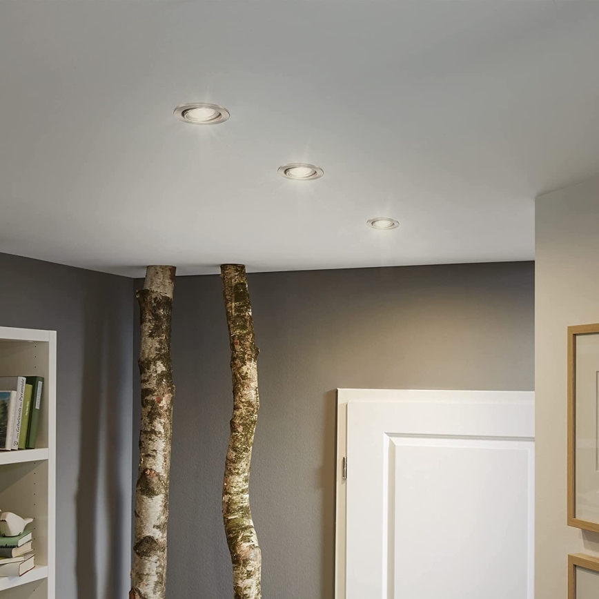 Briloner 7149-032 - CONJUNTO 3xIluminação de casa de banho LED com regulação 1xGU10/5W/230V IP23