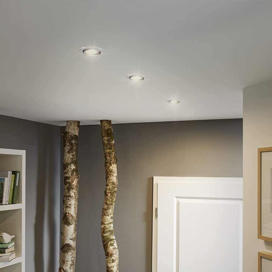 Briloner 7149-039 - CONJUNTO 3xIluminação de casa de banho LED com regulação 1xGU10/5W/230V IP23