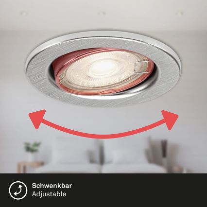 Briloner 7149-039 - CONJUNTO 3xIluminação de casa de banho LED com regulação 1xGU10/5W/230V IP23