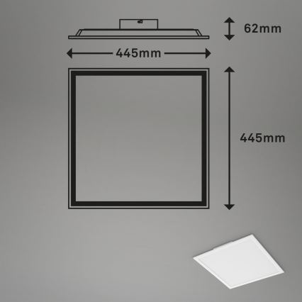 Briloner 7152-016 - Painel integrado LED RGB com regulação COLOUR LED/24W/230V 3000-6500K + comando