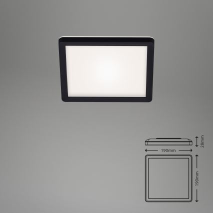 Briloner 7153-415 - Iluminação de teto LED SLIM LED/12W/230V 19x19 cm