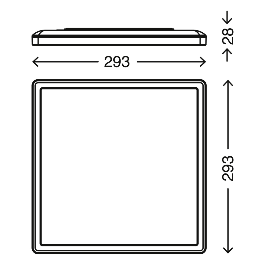 Briloner 7156-416 - Iluminação de teto LED SLIM LED/18W/230V