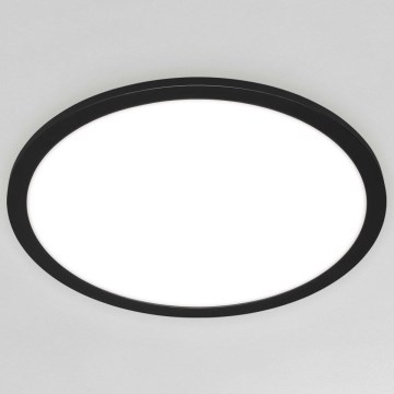 Briloner 7168-015 - Iluminação de teto LED com regulação PIATTO LED/22W/230V 3000-6500K diâmetro 40 cm preto + comando