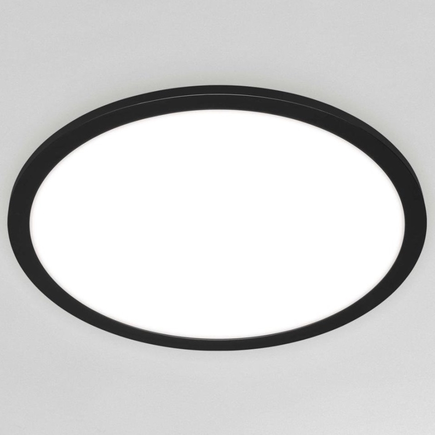 Briloner 7168-015 - Iluminação de teto LED com regulação PIATTO LED/22W/230V 3000-6500K diâmetro 40 cm preto + comando