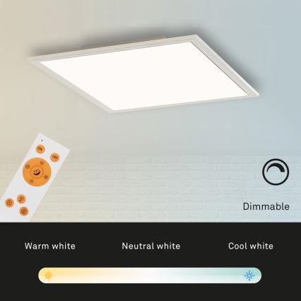 Briloner 7194-016 - Iluminação de teto LED com regulação SIMPLE LED/18W/230V 3000-6500K + controlo remoto