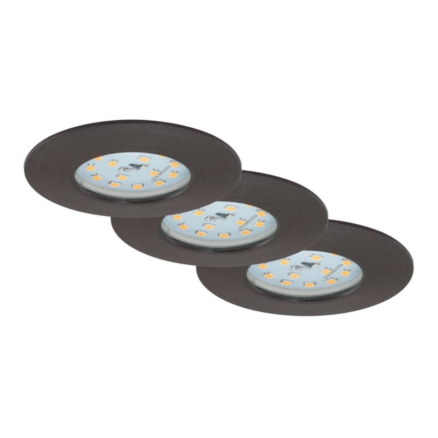 Briloner 7204-031 - CONJUNTO 3x Foco de encastrar de casa de banho LED ATTACH LED/5W/230V IP44