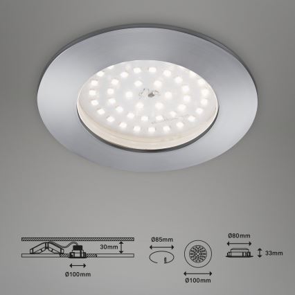 Briloner 7206-019 - Iluminação embutida de casa de banho LED ATTACH LED/10,5W/230V IP44