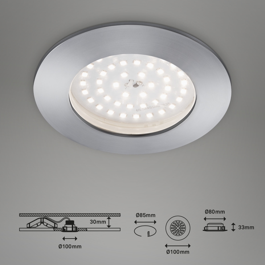 Briloner 7206-019 - Iluminação embutida de casa de banho LED ATTACH LED/10,5W/230V IP44