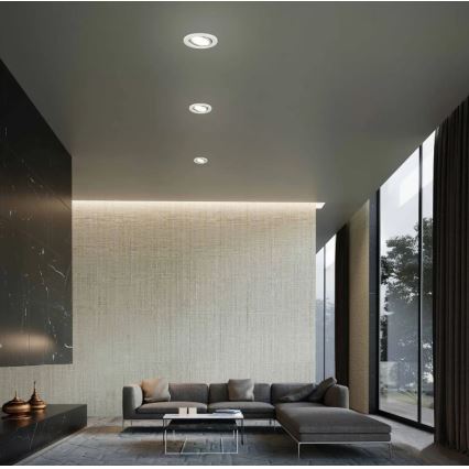 Briloner 7221-039 - CONJUNTO 3x Foco de encastrar de casa de banho LED 1xGU10/3W/230V IP23 prateado