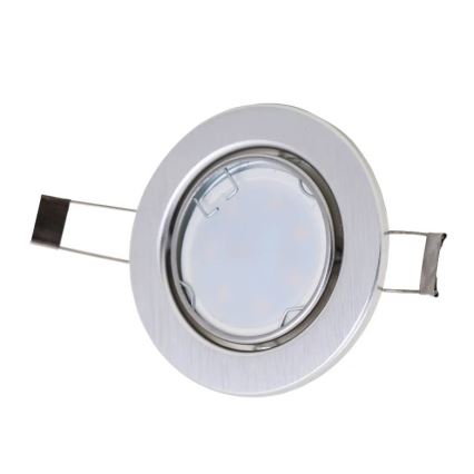 Briloner 7221-039 - CONJUNTO 3x Foco de encastrar de casa de banho LED 1xGU10/3W/230V IP23 prateado