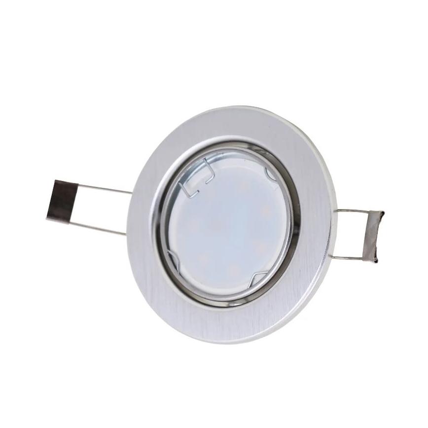 Briloner 7221-039 - CONJUNTO 3x Foco de encastrar de casa de banho LED 1xGU10/3W/230V IP23 prateado