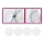 Briloner 7224-040 - CONJUNTO 4x Difusores para iluminação embutida diâmetro 69 mm