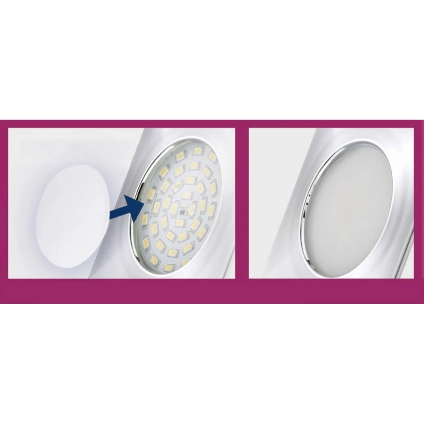 Briloner 7224-040 - CONJUNTO 4x Difusores para iluminação embutida diâmetro 69 mm