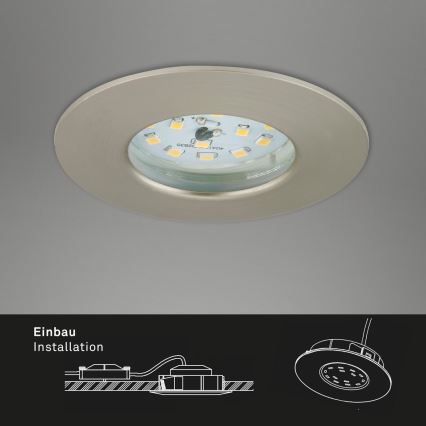 Briloner 7231-032 - CONJUNTO 3x LED Regulação casa de banho embutido ATTACH iluminação LED/5,5W/230V IP44