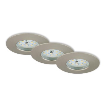 Briloner 7231-032 - CONJUNTO 3x LED Regulação casa de banho embutido ATTACH iluminação LED/5,5W/230V IP44