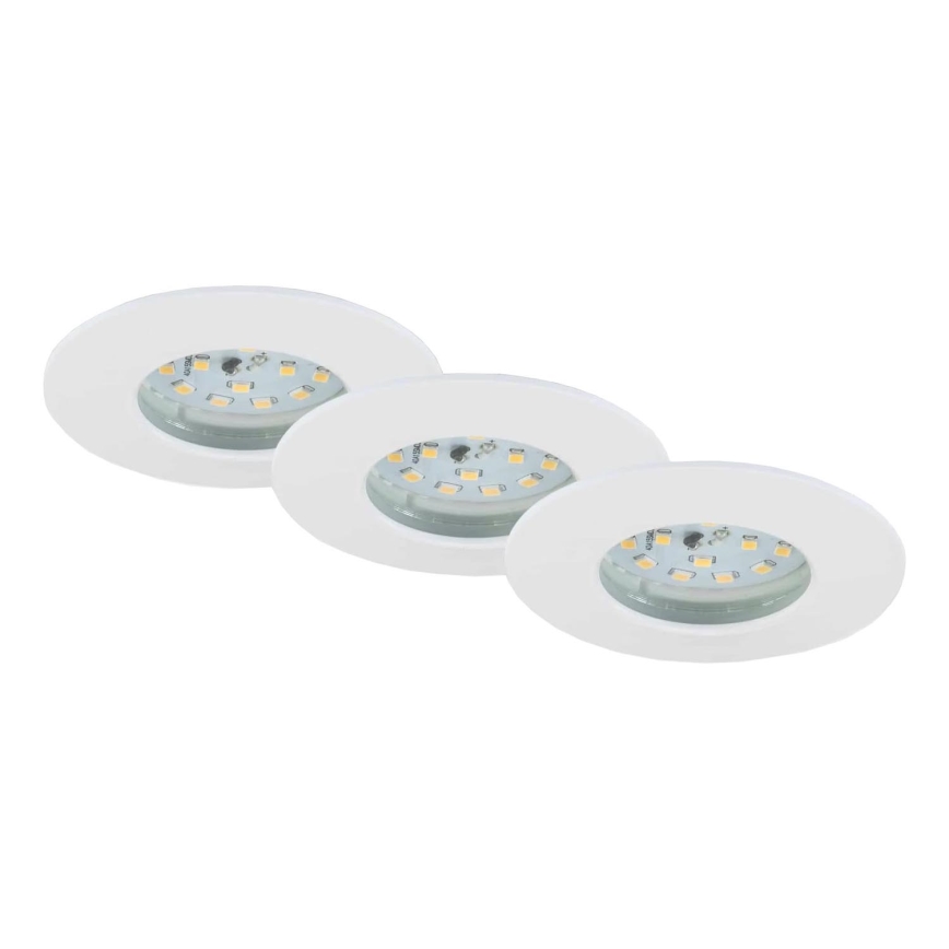 Briloner 7231-036 - CONJUNTO 3x Focos de encastrar LED para casa de banho com regulação LED/5,5W/230V IP44