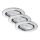 Briloner 7277-038 - CONJUNTO 3x Foco de encastrar de casa de banho LED com regulação 1xGU10/5W/230V IP23