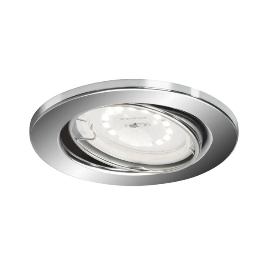 Briloner 7277-038 - CONJUNTO 3x Foco de encastrar de casa de banho LED com regulação 1xGU10/5W/230V IP23