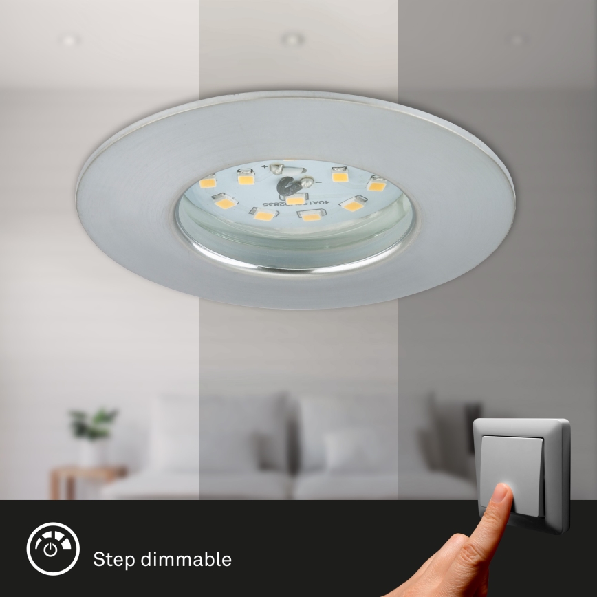 Briloner 7295-019- Iluminação embutida de casa de banho LED com regulação ATTACH LED/6,5W/230V IP44
